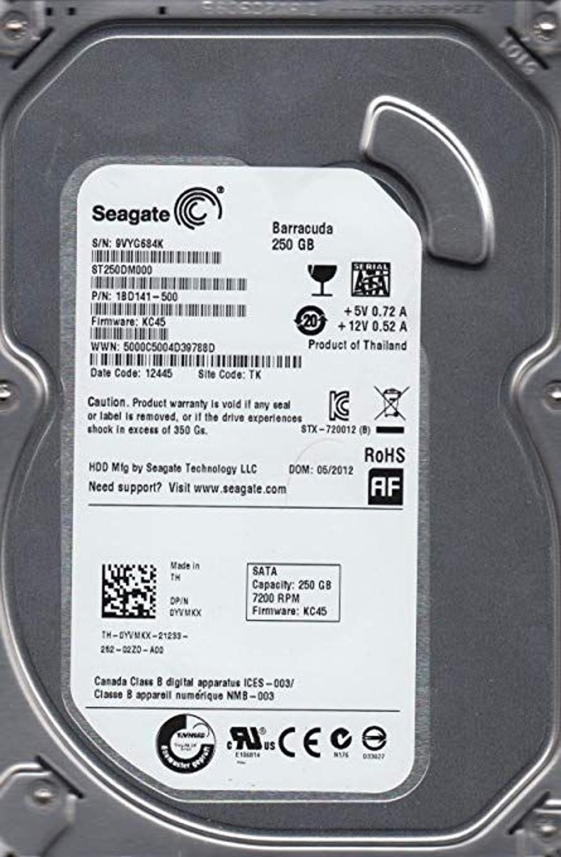 Seagate ST250DM000 | HDD | SATA | 250GB | 3.5